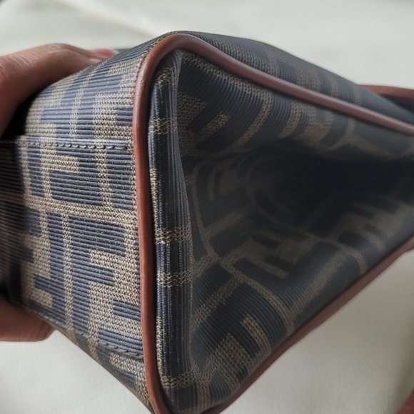 RARE FENDI FF MONOGRAM~ 2 WAY WITH CROSSBODY STRAP - Picture 3 of 16